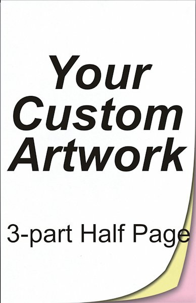 half page, 3 part, 5.5 x 8.5, 8.5 x 5.5, carbonless forms, carbonless form printing, custom carbonless forms, form printing, custom forms