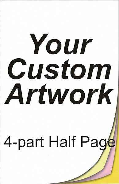 half page, 4 part, 5.5 x 8.5, 8.5 x 5.5, carbonless forms, carbonless form printing, custom carbonless forms, form printing, custom forms