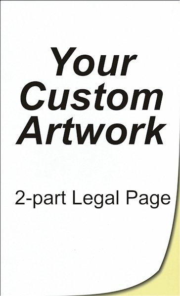custom 2 part legal size forms printing carbonless com legalsize paper