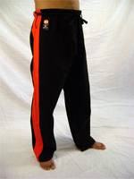 KI Heavyweight Gi Pants Black w/ Red Stripe