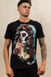 Day Of The Dead Rose Mens T-Shirt
