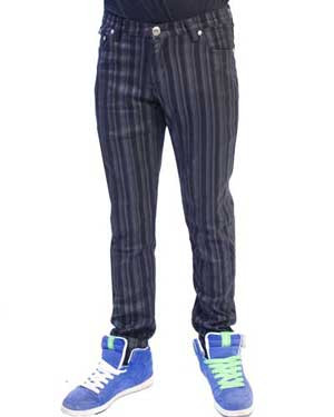 White jeans with black clearance stripe mens