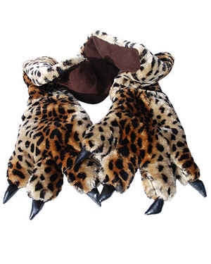 leopard scarf and gloves