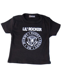 Lil Rocker Black Kids T-Shirt