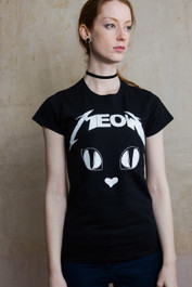 Metal Meow Womens T Shirt