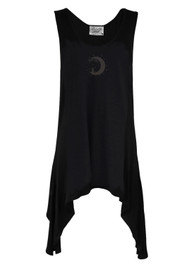 Moonchild Embroidered Gothic Asymmetrical Dress