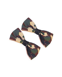 Pair Of Camouflage Hairbows