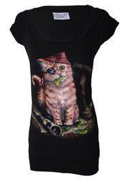 Pirate Kitty Fitted T Dress