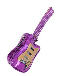 Purple Guitar Clutch Bag