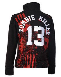 Zombie Killer 13 Womens Zip Jacket