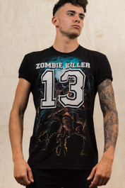 Zombie Killer BLUE Mens T-Shirt