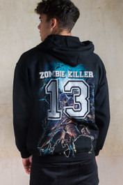 Zombie Killer BLUE Zip Hood