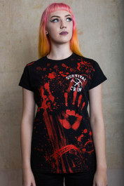 Zombie Killer Womens Black T Shirt