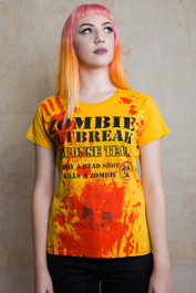 Zombie Response Womens Dark Yellow T Shirt