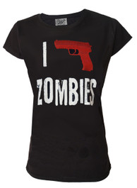 I Shoot Zombies Womens T Shirt