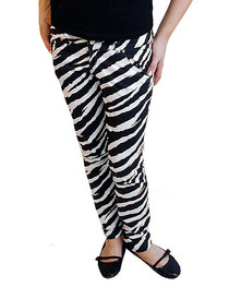 White Zebra Low Rise Skinny Jeans