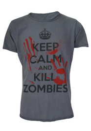 Keep Calm Kill Zombies Dark Grey T-Shirt