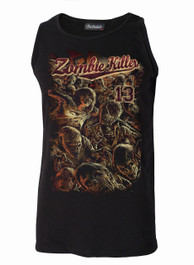 Zombie Killer RED Black Cotton Vest