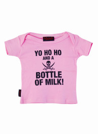 Pink Yo Ho Ho Milk Kids T Shirt