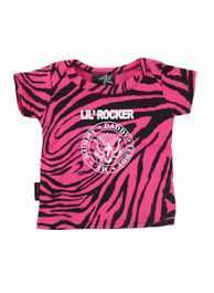 Lil Rocker Pink Zebra Kids T shirt