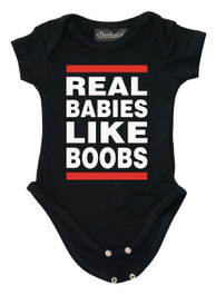Real Babies Like Boobs Baby Grow