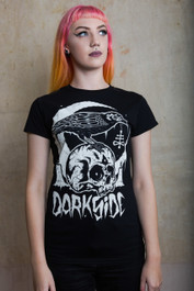 Skull Crow Womens T Shirt
