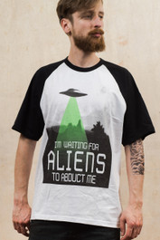 Alien Abduction Baseball T-Shirt