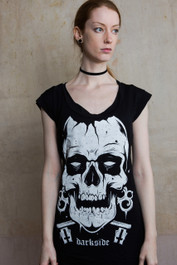 Skull Fitted T Dress