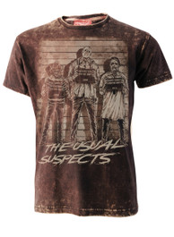 The Usual Horror Suspects Mens Burn Out T-Shirt