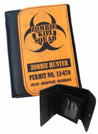 Zombie Hunter Orange Mens Wallet