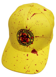 Zombie Response Yellow Blood Splatter Snapback Cap