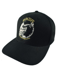Top Hat Wolf Black Snapback Cap