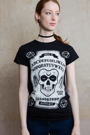 Ghoul Ouija Board Womens T Shirt