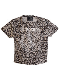 Natural Leopard Little Rocker Kids T Shirt