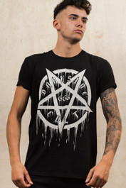 Pentagram 666 Mens T Shirt