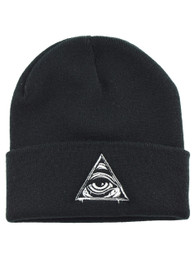 Seeing Eye Embroidered Beanie Hat