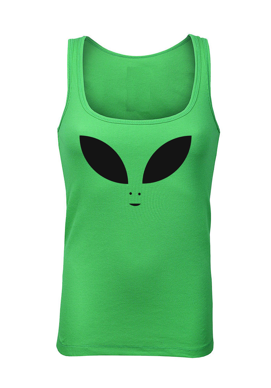 Alien Eyes Green Beater Vest
