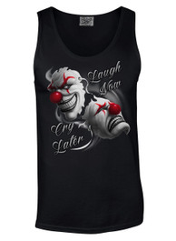 Laugh Now Cry Later Clowns Genuine Darkside Cotton Vest