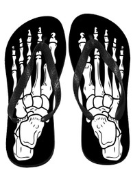 Skeleton Feet Flip Flops