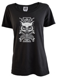Darkside Owl Womens T Shirt