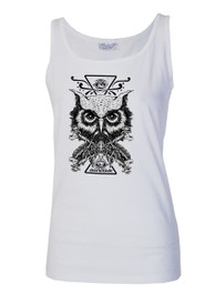 Darkside Owl White Vest