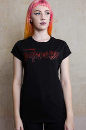 Darkside Death Logo Womens Scoop Neck T Shirt