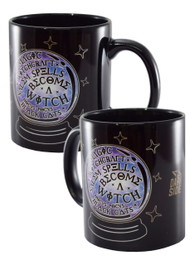 Witch Crystal Ball Black Mug