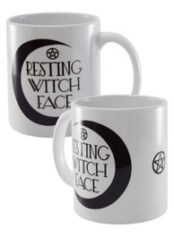 Resting Witch Face White Mug