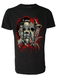 Faces Of Horror Mens T Shirt