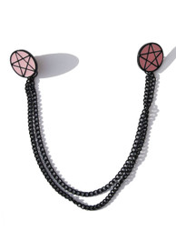 Pink Pentacle Star Collar Chain
