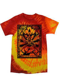 Baphomet Red and Orange Tie Dye