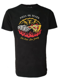 Pizza or Death Mens T Shirt