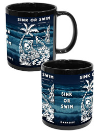 Sink Or Swim Black Mug