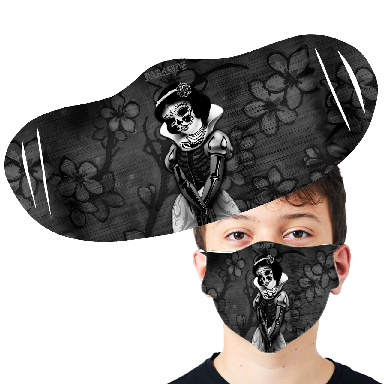 Snow White Skeleton Face Mask Snow White Skeleton Face Mask